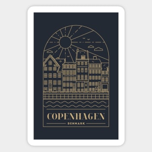 Copenhagen, Denmark - Gold Magnet